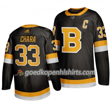 Boston Bruins Zdeno Chara 33 Adidas 2019-2020 Zwart Authentic Shirt - Mannen